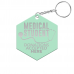 Medical Student Donations Accepted Here Hexagon Keychain